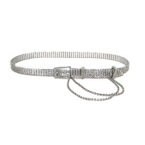 B-LOW The Belt Rhinestone Chain Waist Belt